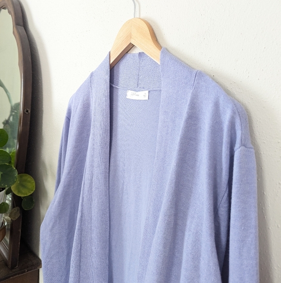 Peyton Primrose | XL | Lilac Open Front Longline Cardigan - Picture 3 of 10